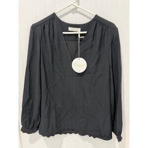 Chloe (size 38) Chloe long-sleeved silk blouse